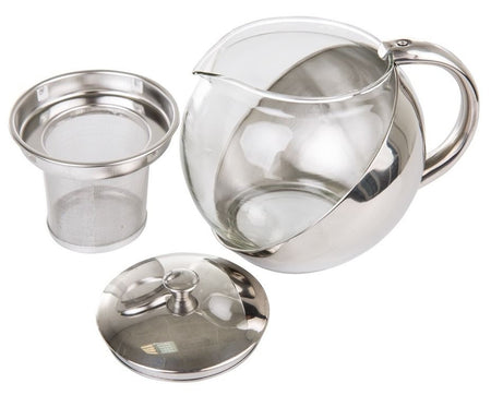 Ceainic din sticlă cu infuzor inox, colecția Lumen, Ambition 1000 ml