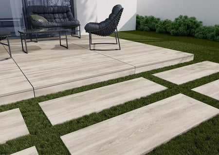 Gresie Tauro Bianco Rect. 1197x397x20 0.48mp/cut