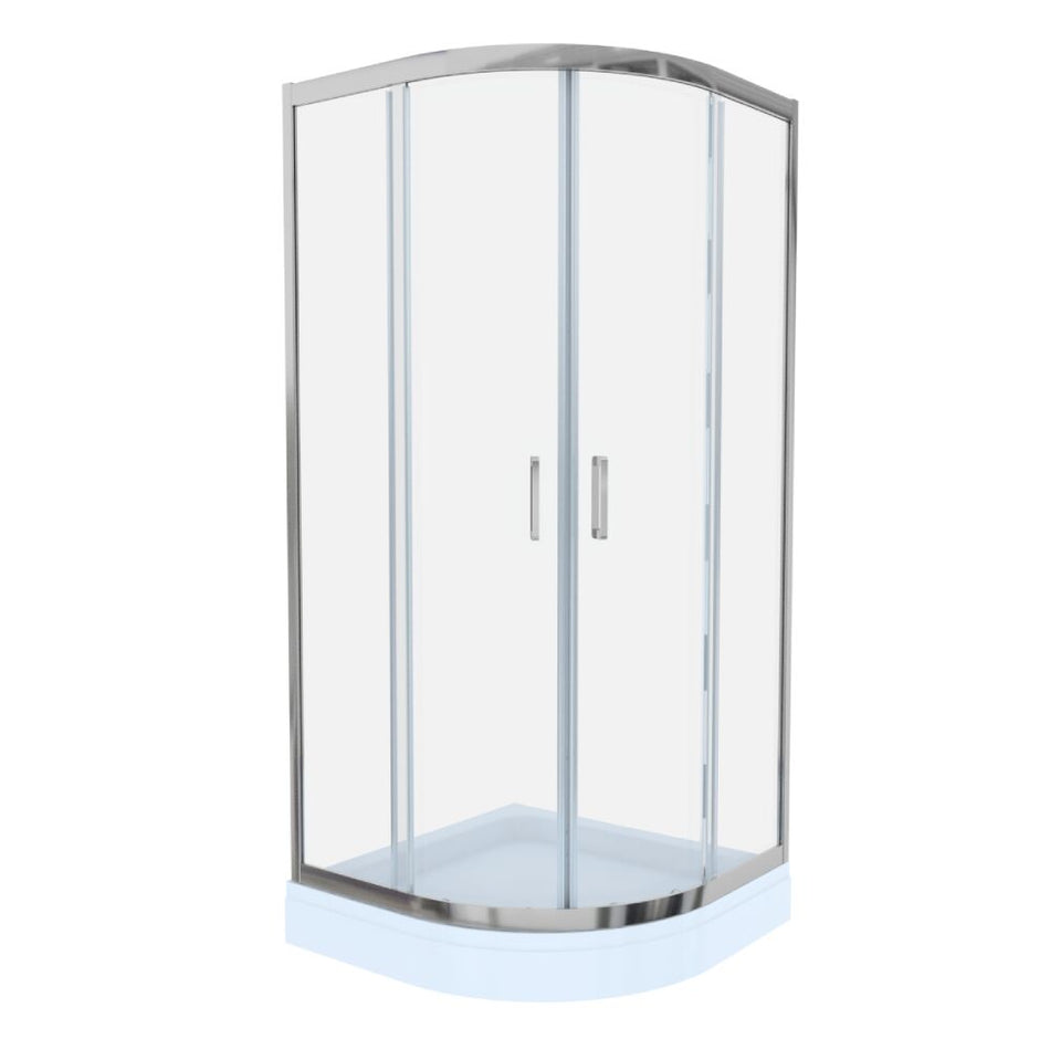Cabina De Dus Simpla Celesta Titan Semirotunda, Sticla 6mm, 90x90x190c