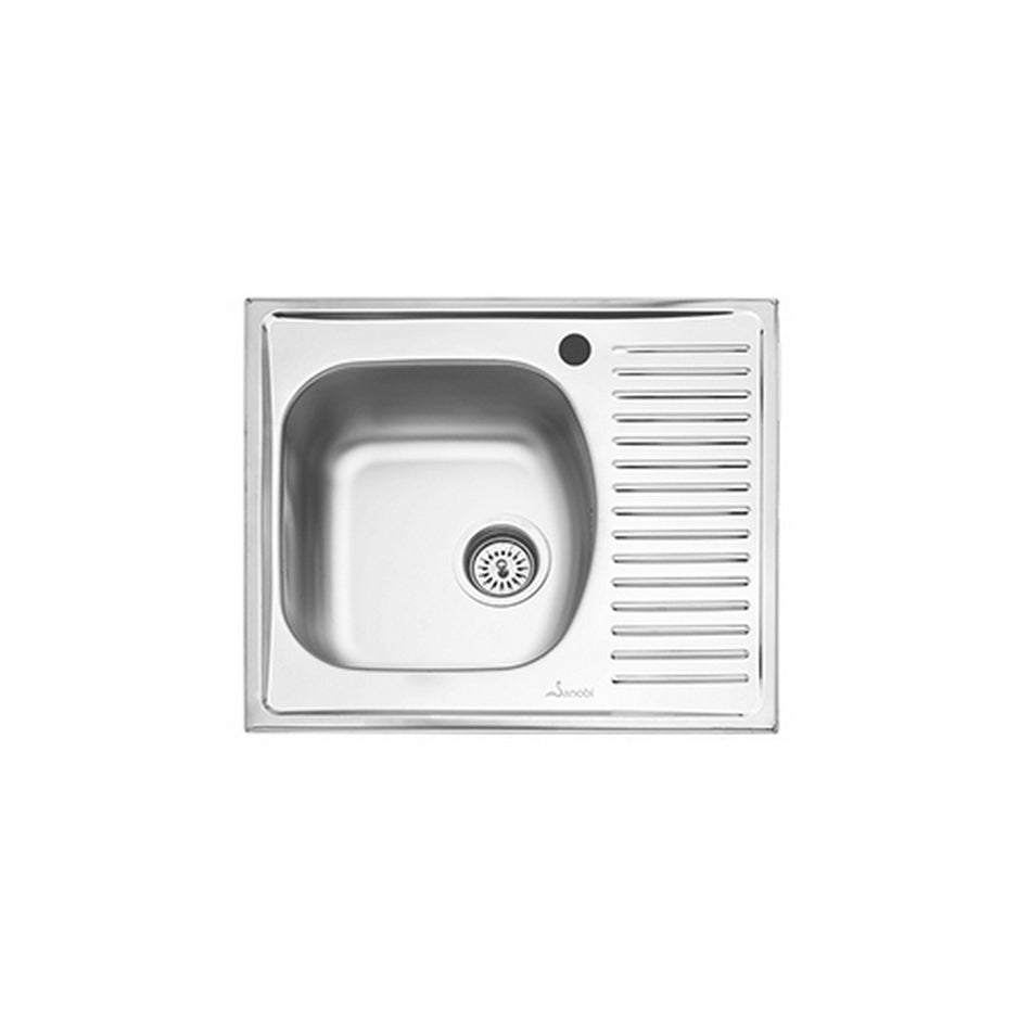 Chiuveta Inox 580x510 1c1/2p St