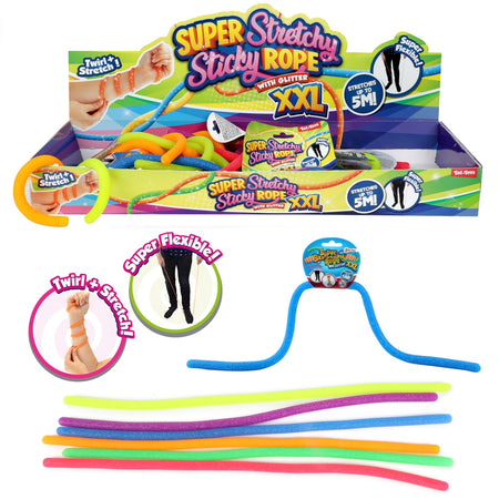 Coarda Elastica Glitter, Super Stretchy, 50 Cm - Toi-toys