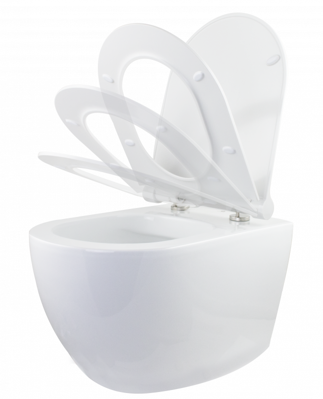 WC suspendat cu capac soft-close ERMETIQ BOAT de 505 × 350 × 350 mm
