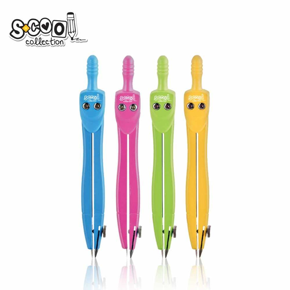 Compas 24 buc/cutie PVC, metal, pentru școală, S-COOL / OFFISHOP SC046