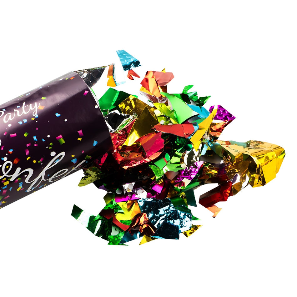 Confetti color, tub cu presiune, 80 cm