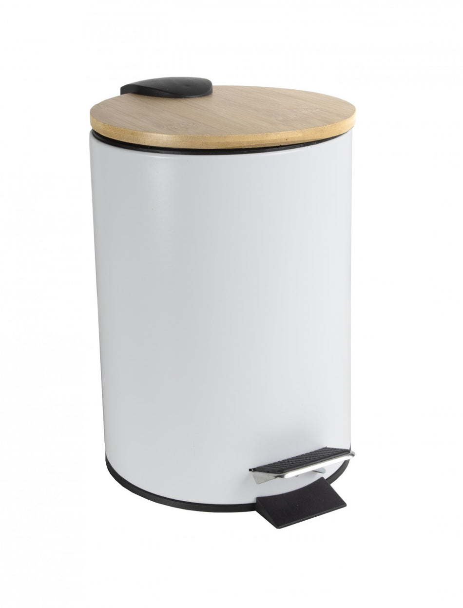 Coș de gunoi cu pedală 3L capac bambus Scandic JOTTA