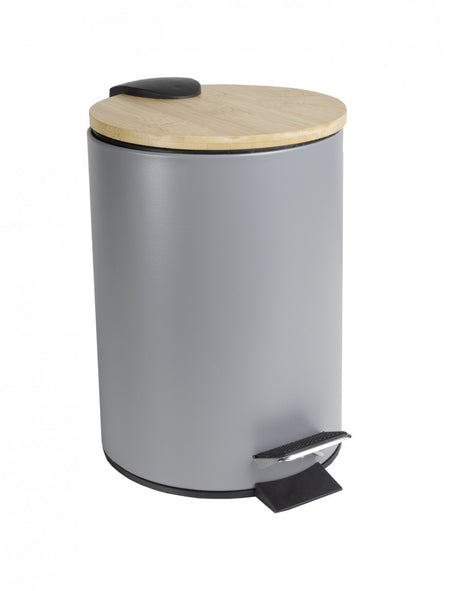 Coș de gunoi cu pedală 3L capac bambus Scandic JOTTA
