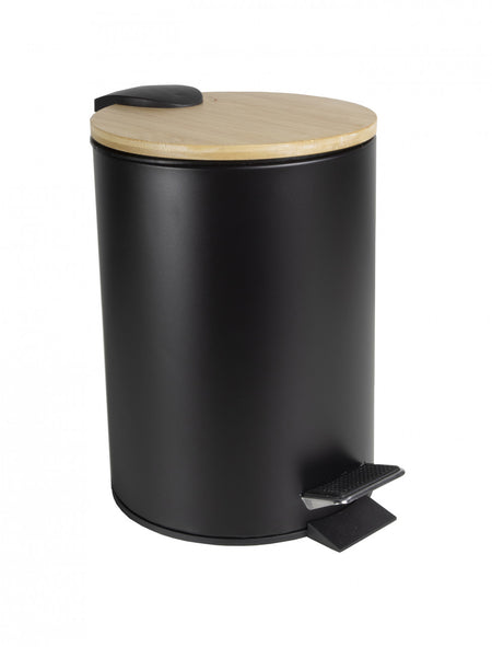 Coș de gunoi cu pedală 3L capac bambus Scandic JOTTA