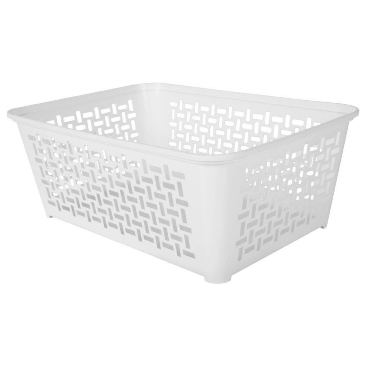Coș de rufe Domino DOMOTTI dreptunghiular, plastic, diverse dimensiuni și culori Alb