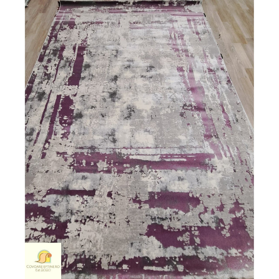 Covor Rose Lila- Gri, 80x150cm