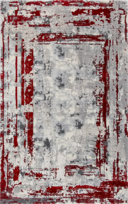 Covor Rose Rosu- Gri, 200x300cm