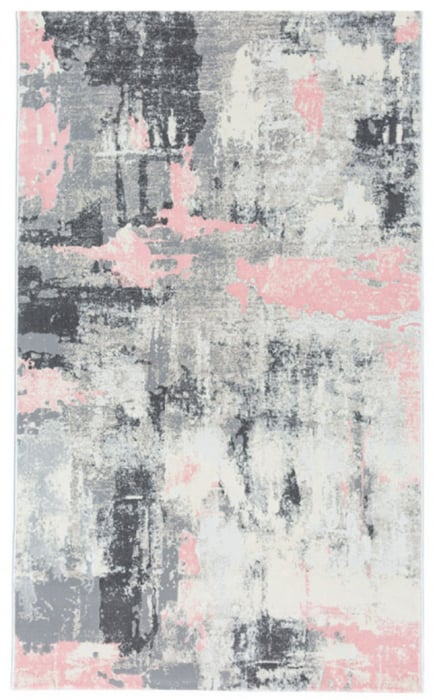 Covor Rose Roz- Gri, 200x300cm