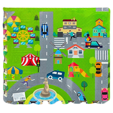 Covoras Buretat, Circulatie/litere, 120x120cm Xr-034