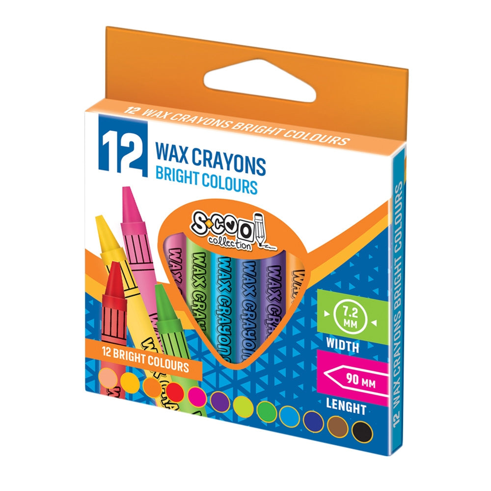 Creioane Cerate, 12 Buc/Set Sc016 S-Cool