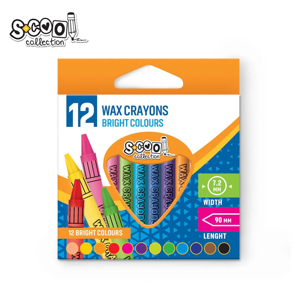 Creioane Cerate, 12 Buc/Set Sc016 S-Cool