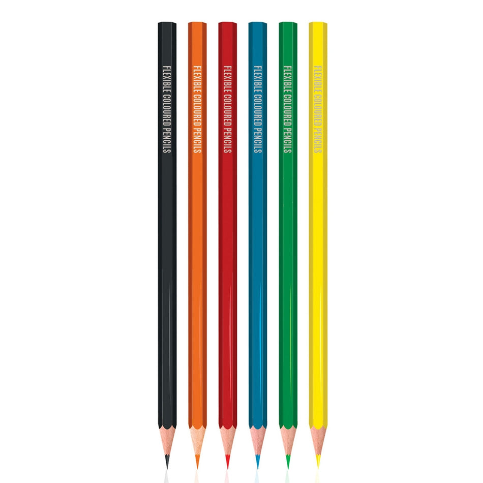 Creioane Color, Flexibile, 6 Cul/Set Sc753 S-Cool