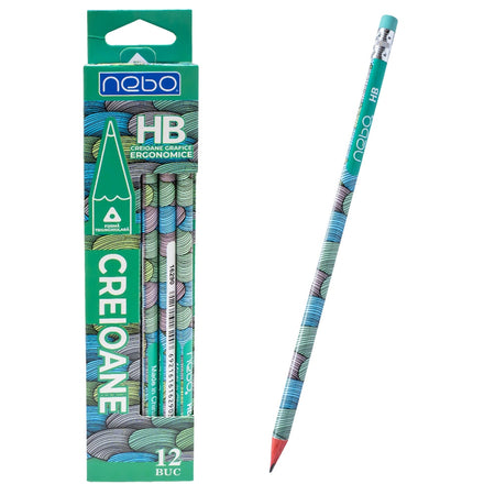 Creioane Grafit, 12 Buc/set - Nebo