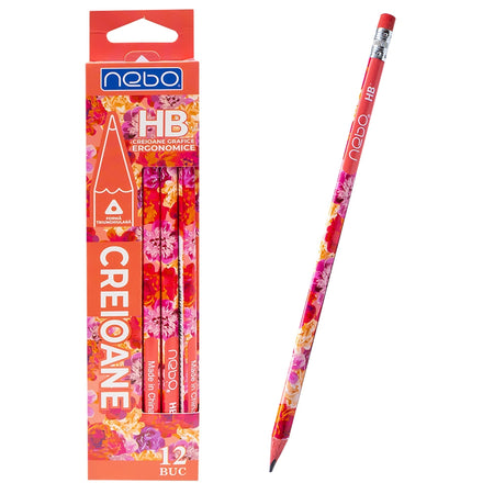 Creioane Grafit, 12 Buc/set - Nebo
