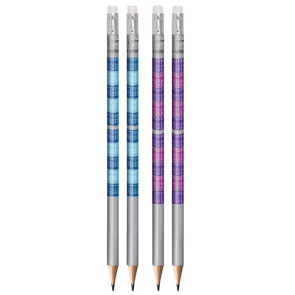 Creion Grafit Antibacterial, Hb, Tabla Inmultirii Sc1285 S-Cool