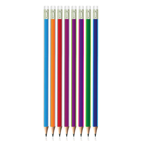 Creion grafit HB, cu radiera, triunghiular, 48 buc/cutie - S-COOL