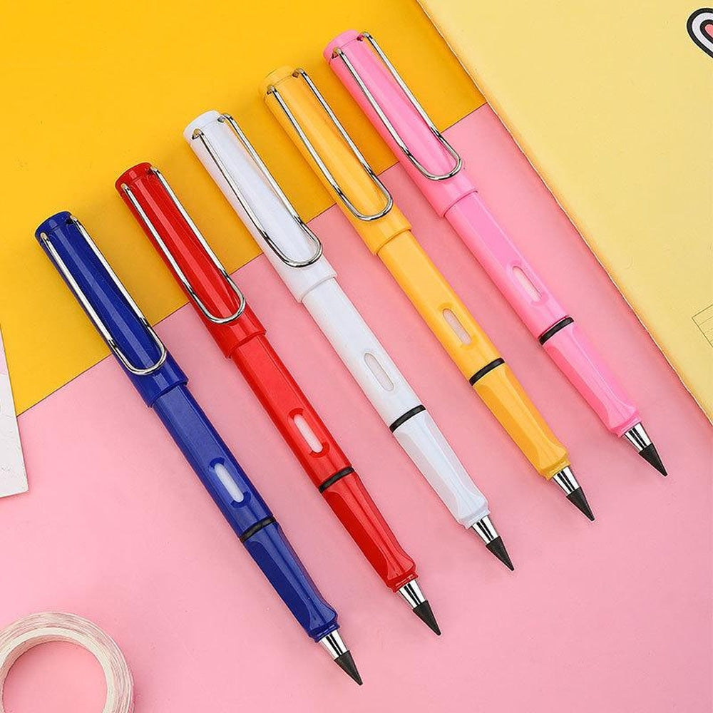 Creion infinit cu vârf metalic și grip ergonomic, corp plastic colorat 660