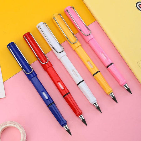 Creion infinit cu vârf metalic și grip ergonomic, corp plastic colorat 660