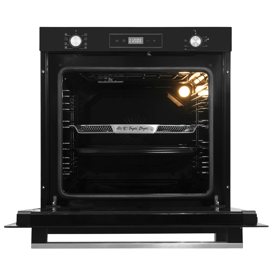 Cuptor Incorporabil Samus, 2500w, 80l, Clasa A, Negru