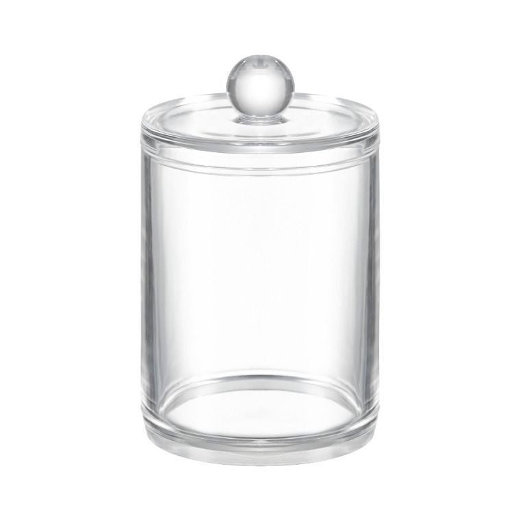 Cutie beauty rotundă transparentă cu capac 7 cm JOTTA pentru baie