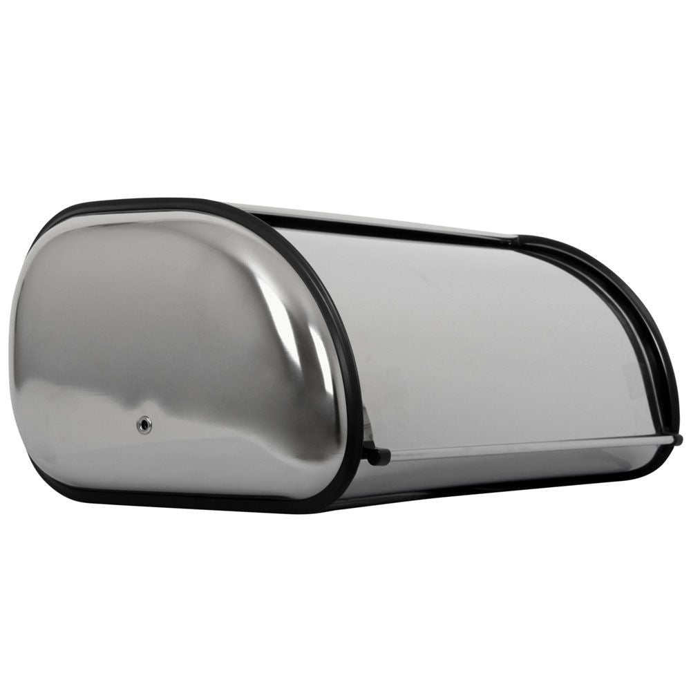 Cutie depozitare pâine Rufus Domotti, inox cu capac, design modern 44 × 28 × 19 cm