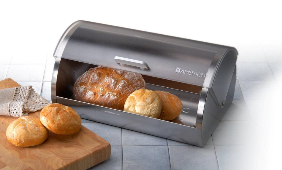 Cutie depozitare pâine Verno inox cu capac glisant Ambition 68900