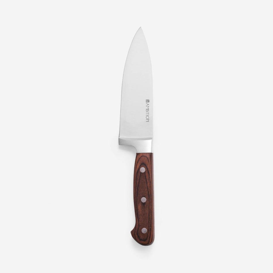 Cutit bucatar Titanium Ambition din otel inoxidabil, maner lemn, ergonomic
