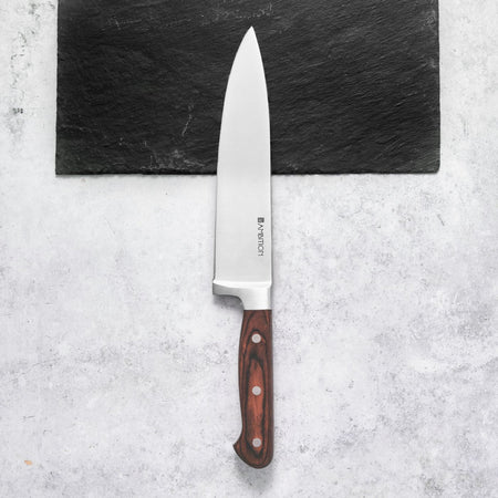 Cutit bucatar Titanium Ambition din otel inoxidabil, maner lemn, ergonomic