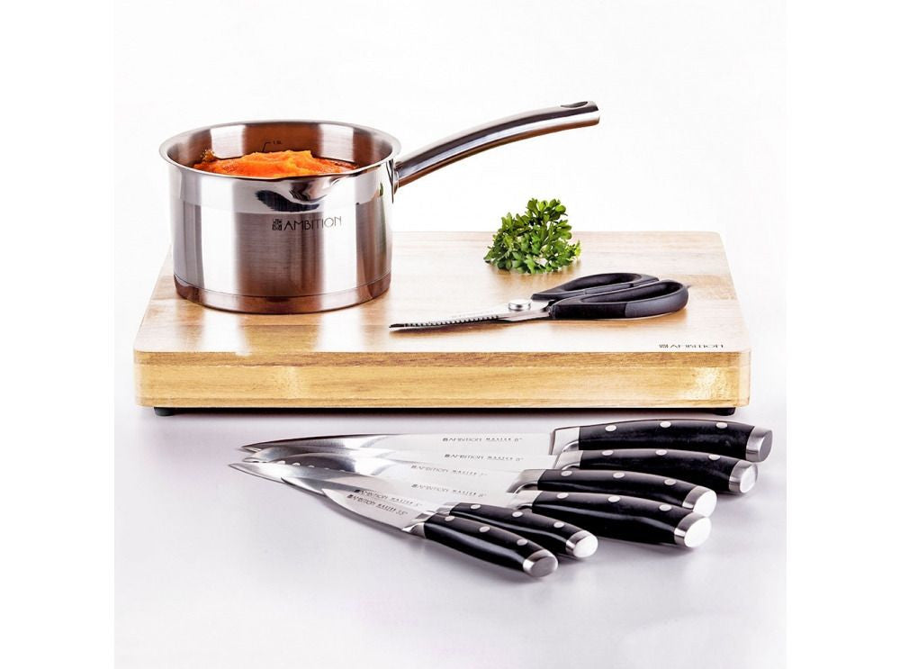 Cuțit chef 20 cm, Master, mâner ergonomic, oțel inoxidabil Ambition 80319