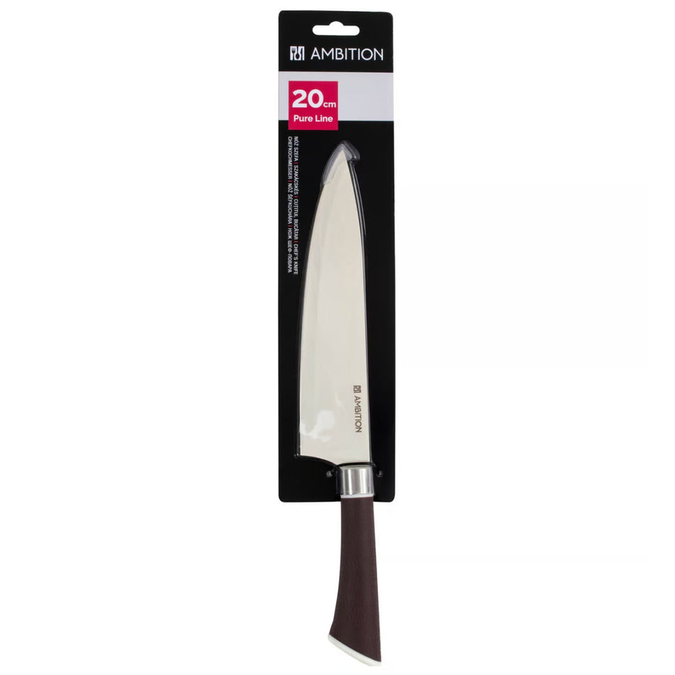 Cuțit chef 20 cm, Pure Line, oțel inoxidabil, design elegant Ambition 20355