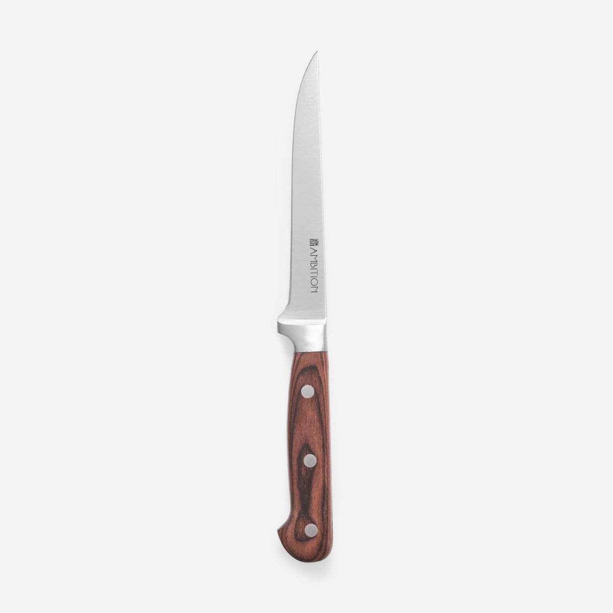 Cuțit dezosare 15 cm, finisaj Titanium, ergonomic, mâner lemn Ambition 20343