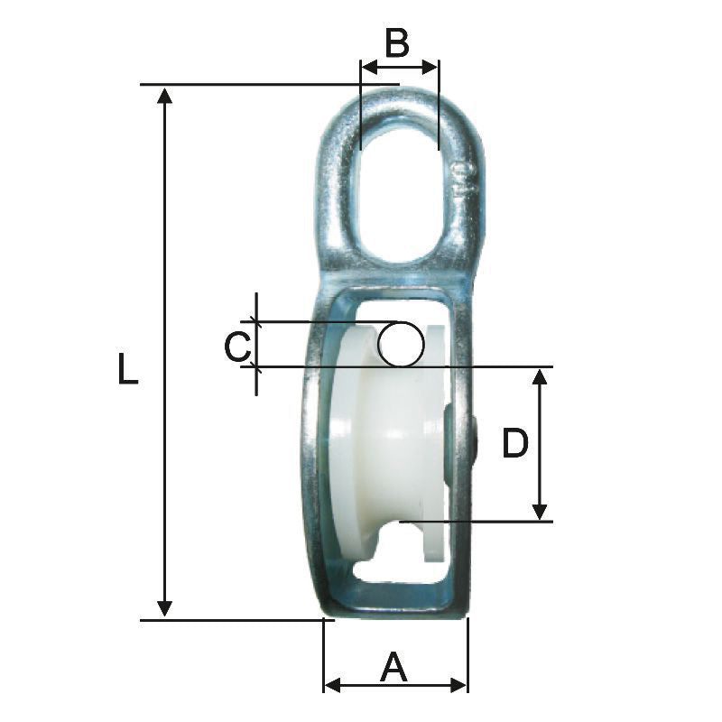 Scripete Cu Carlig 100mm/ 20mm -150kg