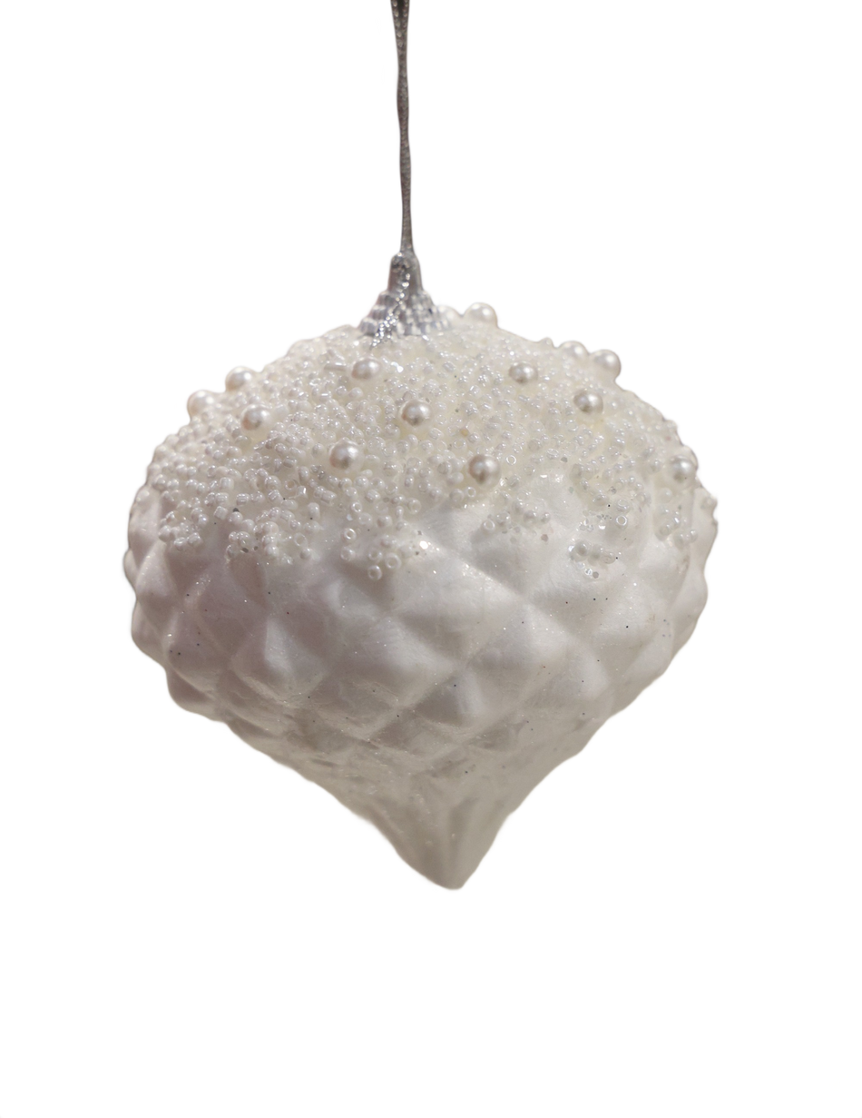 Xmas Glob 10 Cm Titirez Alb A1-51544w10