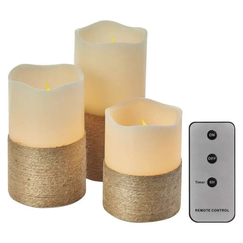 Lumanari De Ceara Led, 9x Aaa, Vintage, Ip20, Timer, Telecomanda, Set