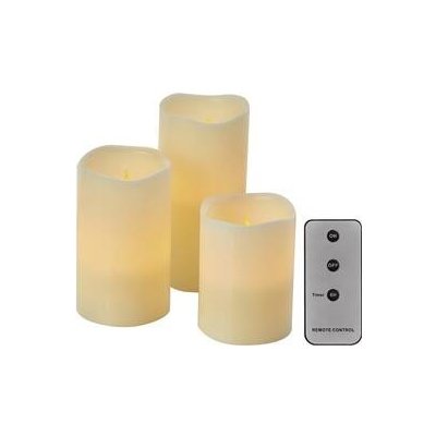 Lumanari Rotunde De Ceara Led 9x Aaa, Vintage, Ip20, Timer, Telecomanda