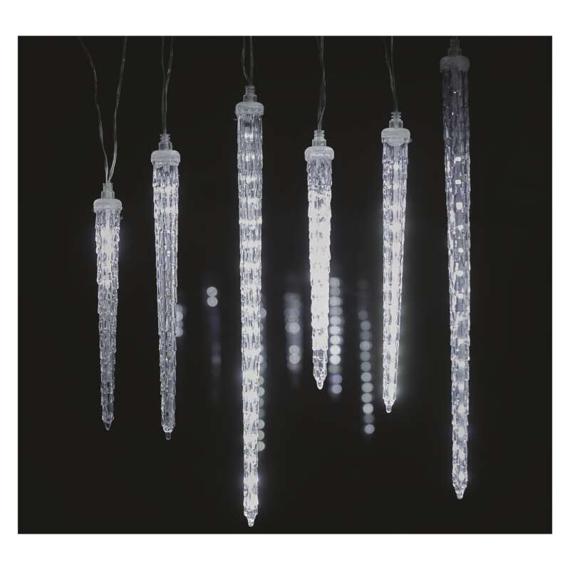 Decoratiuni - 160 Led-Uri 6x Turturi 25 PâNa La 40 Cm 3,6 M, Alb Rece