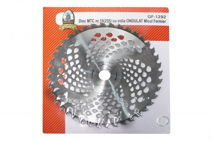 Disc motocoasă vidia ondulat Ø255 mm 40T, tăiere rapidă, Micul Fermier GF-1292