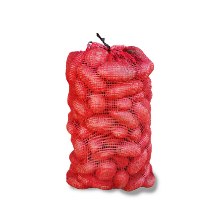 Sac Plasa Tip Raschel Pentru Legume Rosu, 20kg