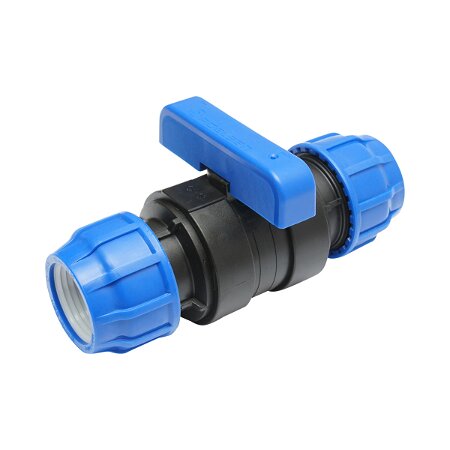 Robinet Mufa-mufa Compresiune D63x63mm, Pn10 Poelsan