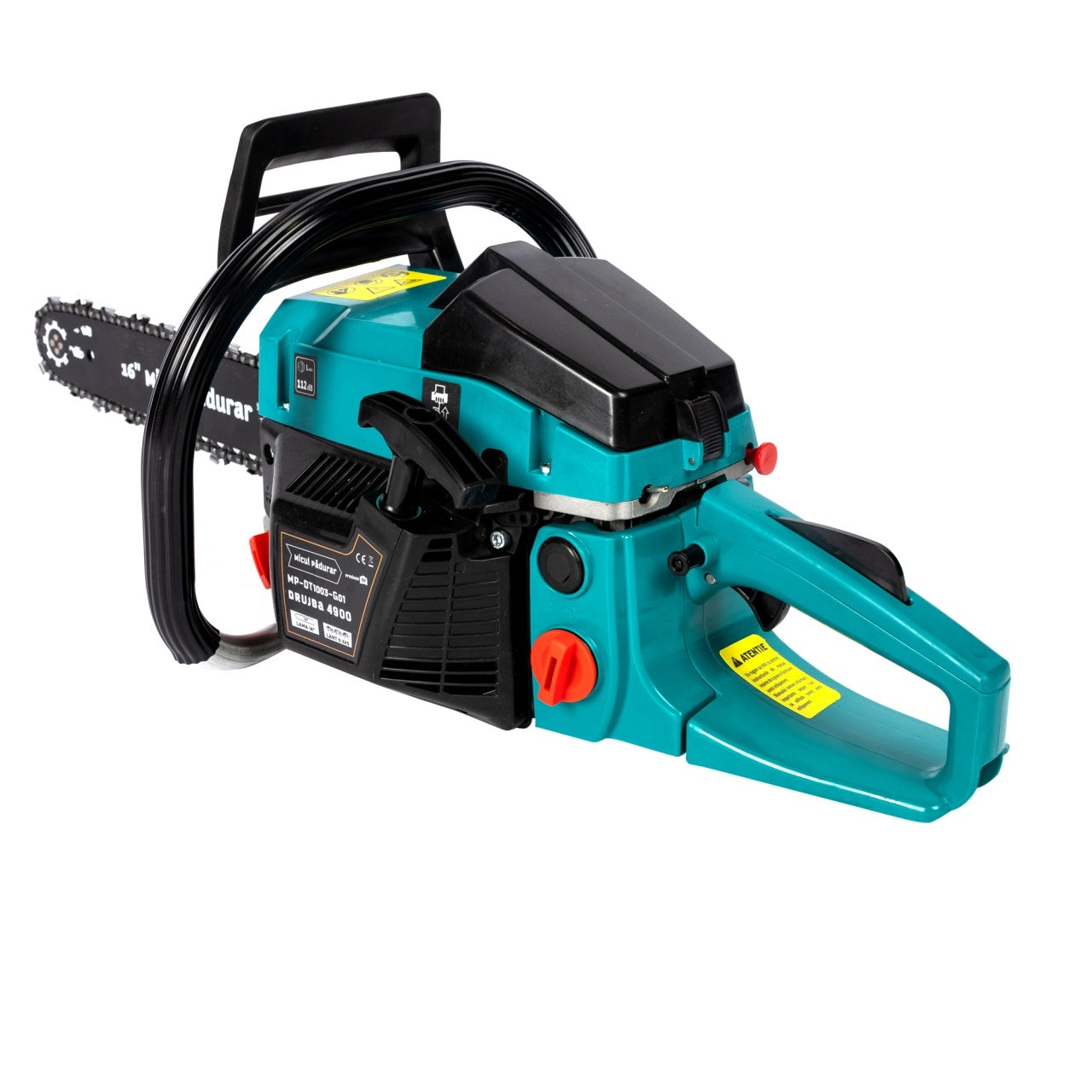 Drujbă Micul Padurar 49cc, 2.6 CP, lamă 16'' și lanț, pornire rapidă Micul Padurar MP-DT1003-G01