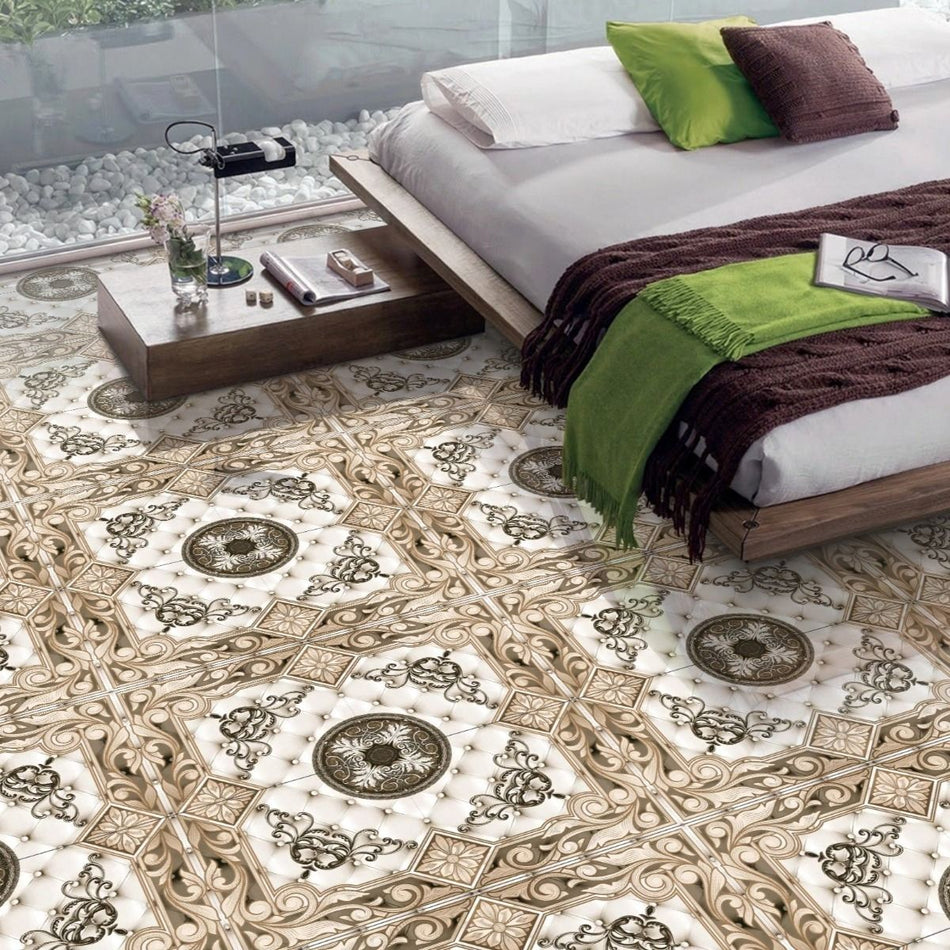 Gresie Rectificata Lucioasa Dubai Beige, 40x40, 096mp/cut