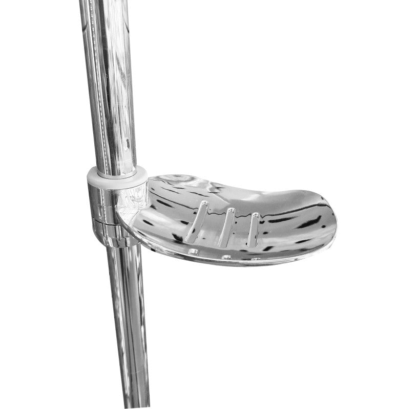 Set duș fix și mobil cu baterie monocomandă, coloană 103 cm și pară fixă 200 × 200 mm