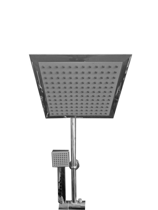 Set duș fix și mobil cu baterie monocomandă, coloană 103 cm și pară fixă 200 × 200 mm