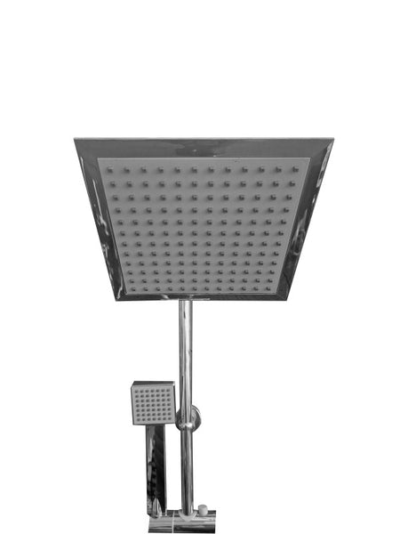Set duș fix și mobil cu baterie monocomandă, coloană 103 cm și pară fixă 200 × 200 mm