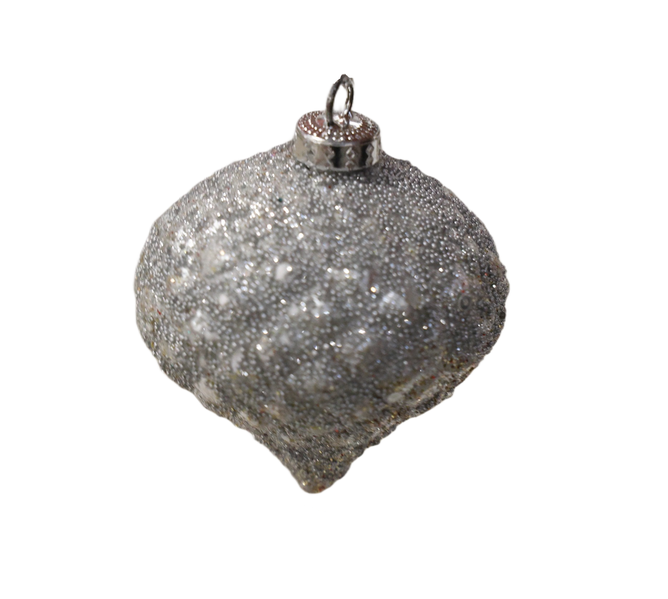 GLOB TITIREZ ALB ARGINTIU 8CM A1-51439S8