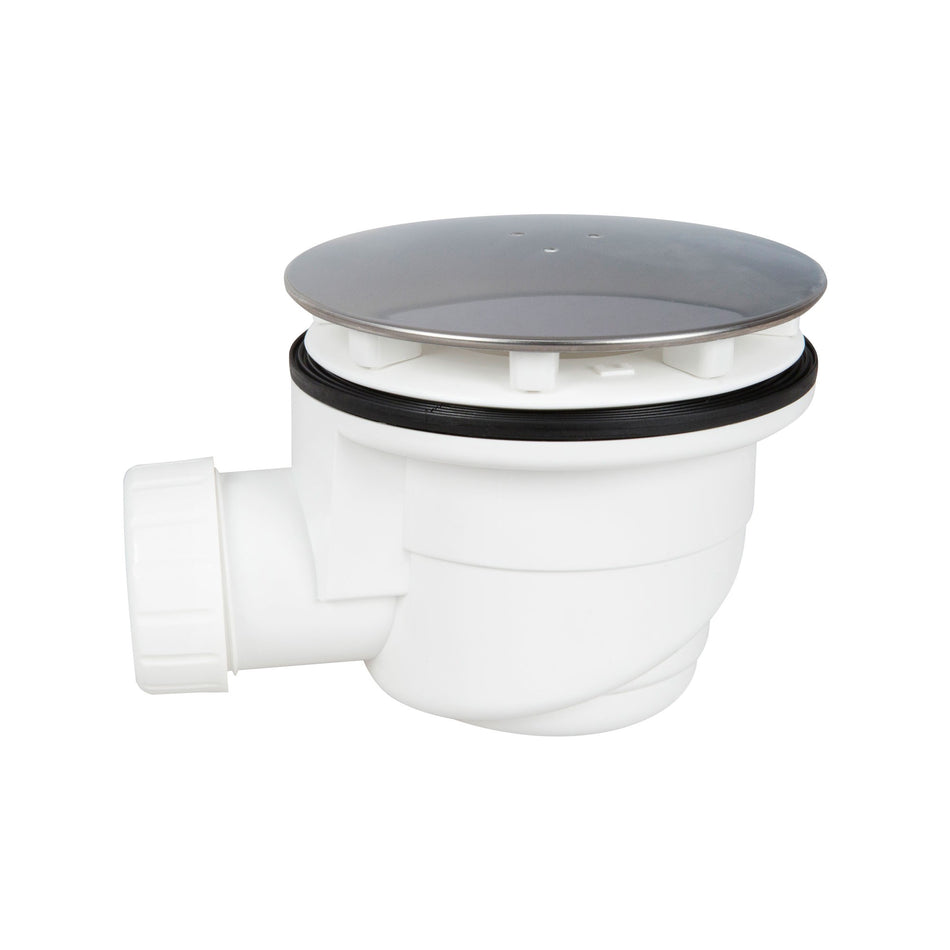 Sifon Cadita Dus Cu Capac Din Inox Cromat Q120    5084