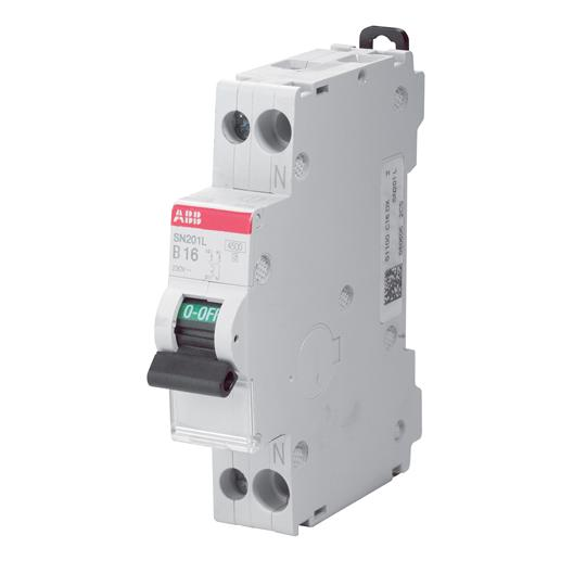 Intrerupator Auto, Ab 25 A 1 P + N C 4.5ka Sn201-l